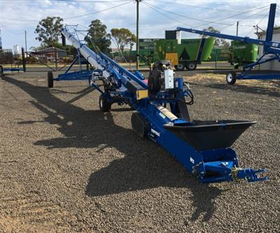 Photo 1. Brandt 1585 Belt Conveyor grain auger