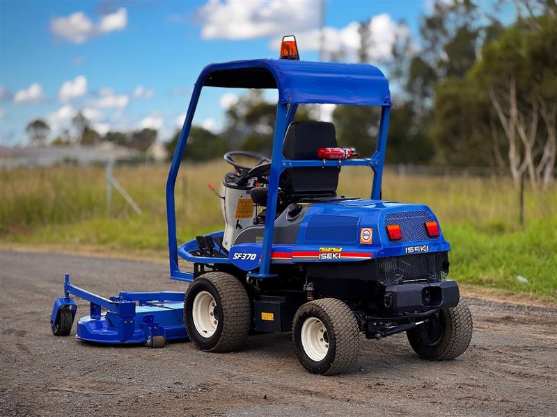 Photo 2. Iseki SF370FH 72 diesel out front deck ride on lawn mower