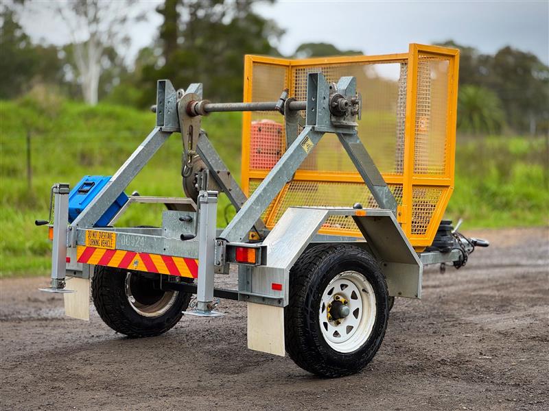 Photo 4. Haldilka CT15 1.5T cable drum trailer redmond gray rockcrush