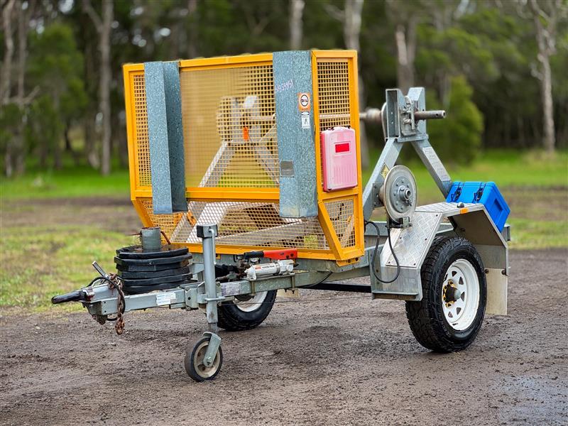 Photo 5. Haldilka CT15 1.5T cable drum trailer redmond gray rockcrush