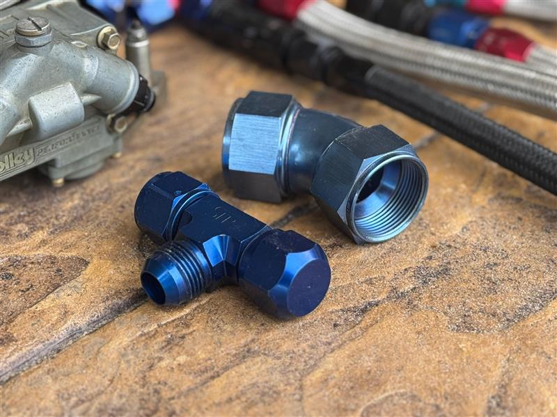 Photo 4. Holley Dominator Carburettor & Fuel Cell with Lines and Fittings