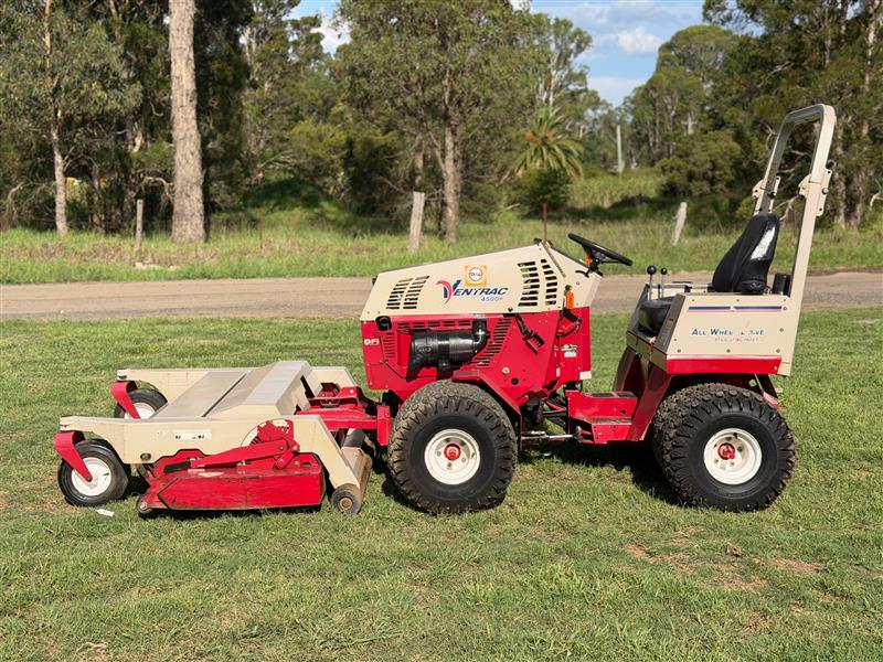 Photo 5. Ventrac 4500P 72inch articulated out front deck ride on lawn mower