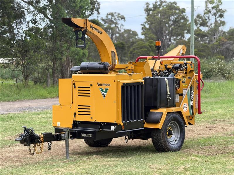 Photo 3. Vermeer BC1200XL commercial diesel wood chipper shredder mulcher