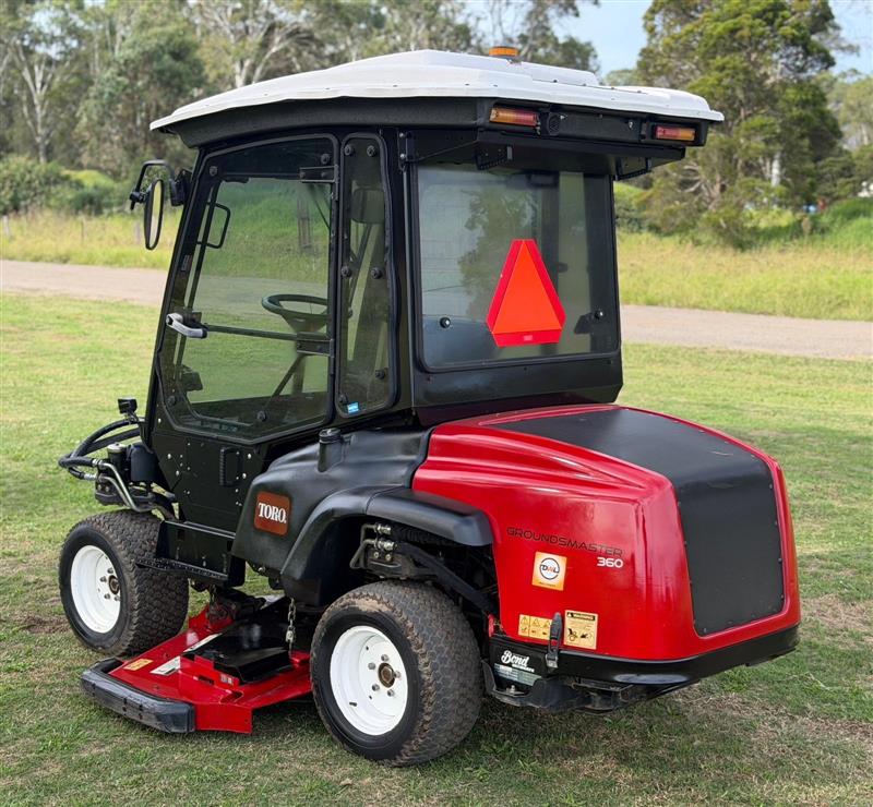 Photo 4. Toro Groundsmaster 360 4x4 AC cabin ride on diesel commercial zero turn lawn mower