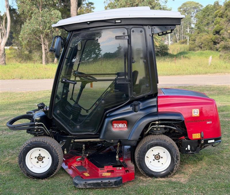 Photo 4. Toro Groundsmaster 360 4x4 AC cabin ride on diesel commercial zero turn lawn mower