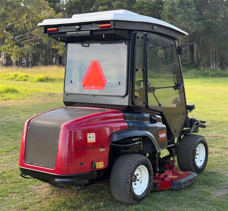 Photo 5. Toro Groundsmaster 360 4x4 AC cabin ride on diesel commercial zero turn lawn mower