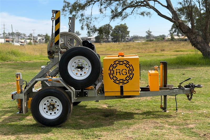 Photo 3. Redmond Gary 1.5T self loading cable drum trailer