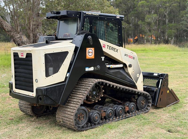 Photo 2. Terex PT100G a/c cab high flow posi track skid steer loader