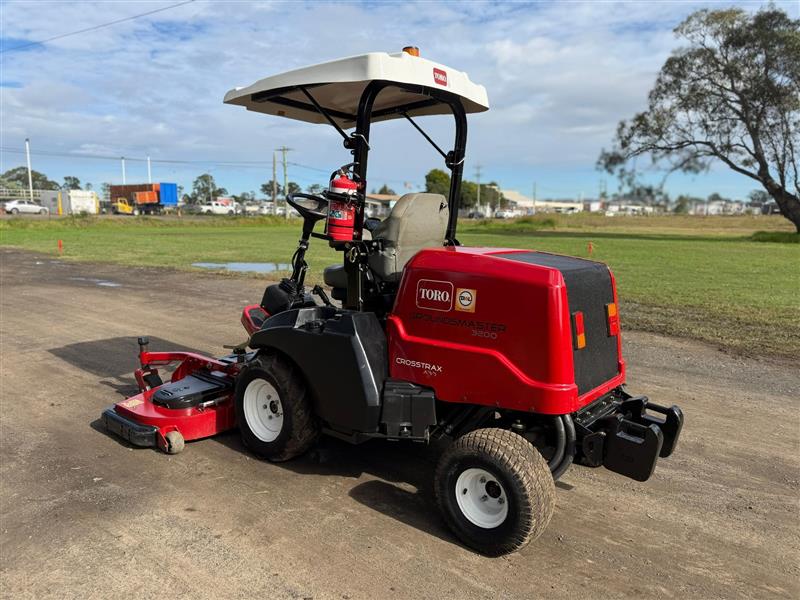 Photo 2. Toro 3200 diesel out front deck ride on lawn mower