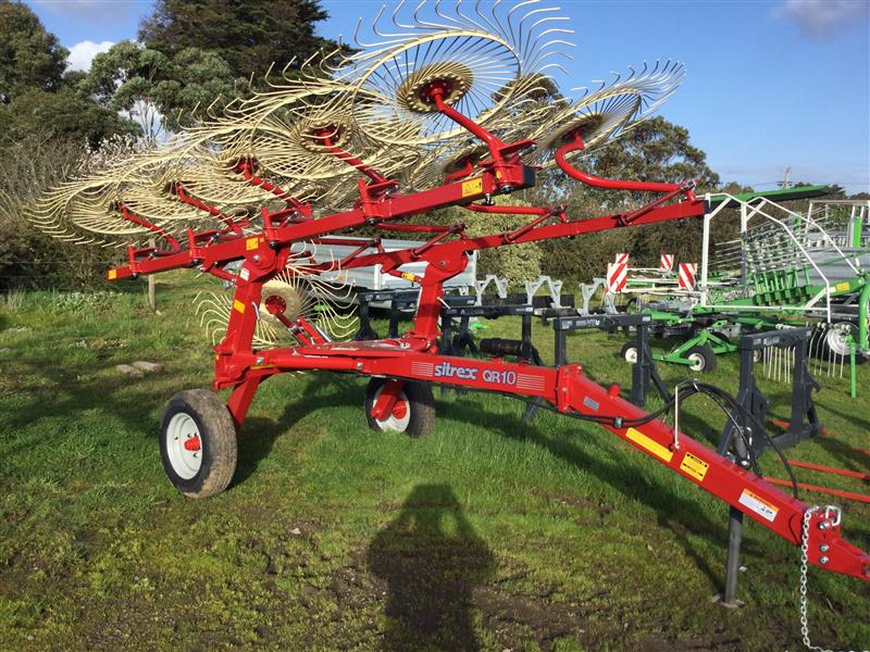 Sitrex QR10 SITREX QR10 Rakes/Tedder, Hay Silage Equip Sitrex VIC, Power Farming