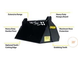 Photo 1. Digga 4in1 bucket suit mini loader kanga, dingo, vermeer, boxer bucket-gp attachment