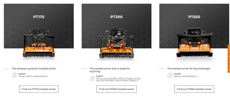 FAE Tracked carriers with cab and re...