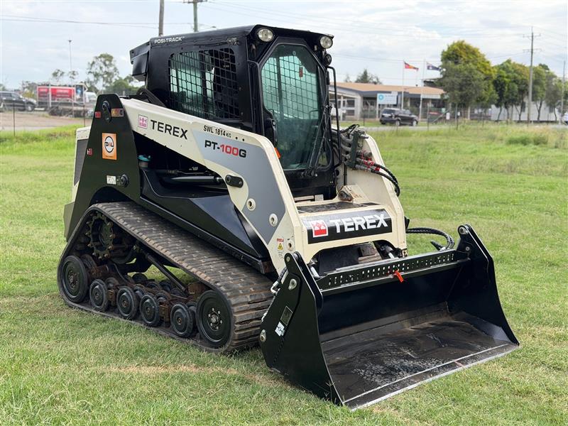 Terex PT100G a/c cab high flow posi track skid steer loader