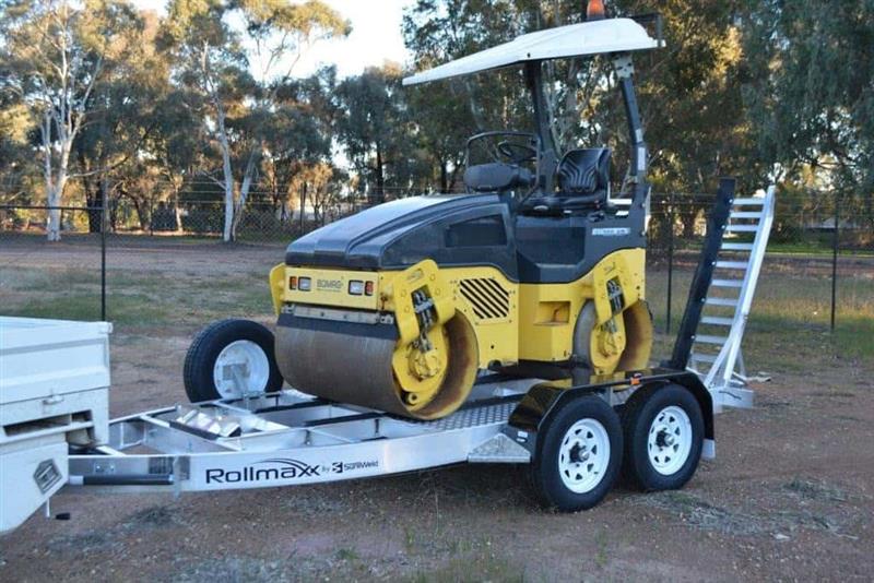 Sureweld SW3500E 3.5T aluminium compaction roller trailer