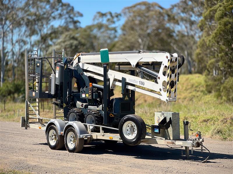 Leguan Monitor 130-2 13.1M knuckle boom & trailer scissor lift cherry picker