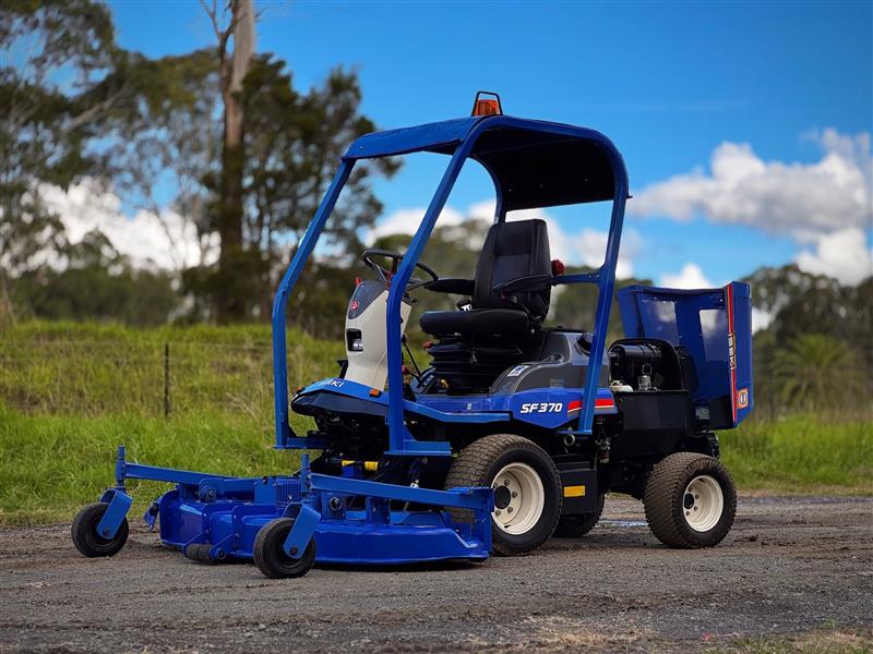 Photo 1. Iseki SF370FH 72 diesel out front deck ride on lawn mower