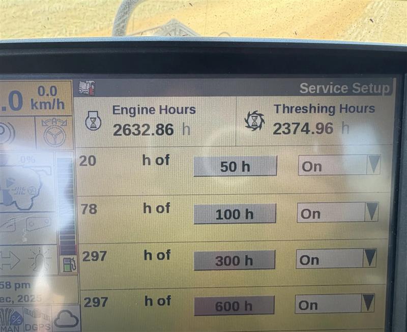 Photo 3. Case IH 9250T & 3050 combine harvester