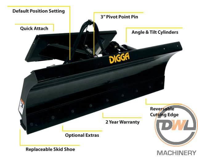 Digga Dozer Blade suit skid steer loader