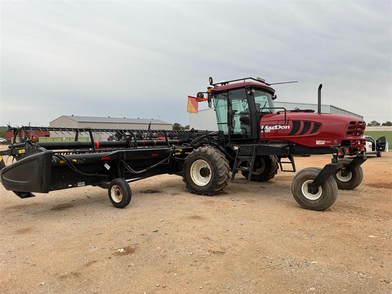 Photo 4. MacDon M155 windrower