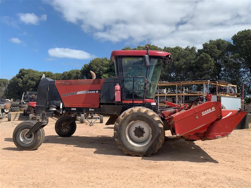 Case IH WDX1902 Self Propelled Windrower and RDX161 disc Mower