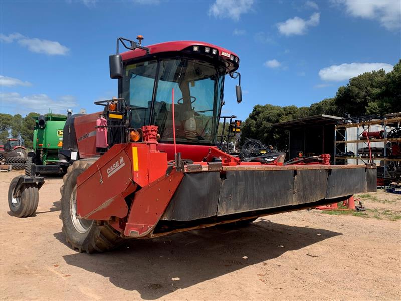 Photo 2. Case IH WDX1902 Self Propelled Windrower and RDX161 disc Mower