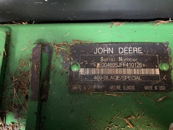 Photo 3. John Deere 469 Silage Special round baler
