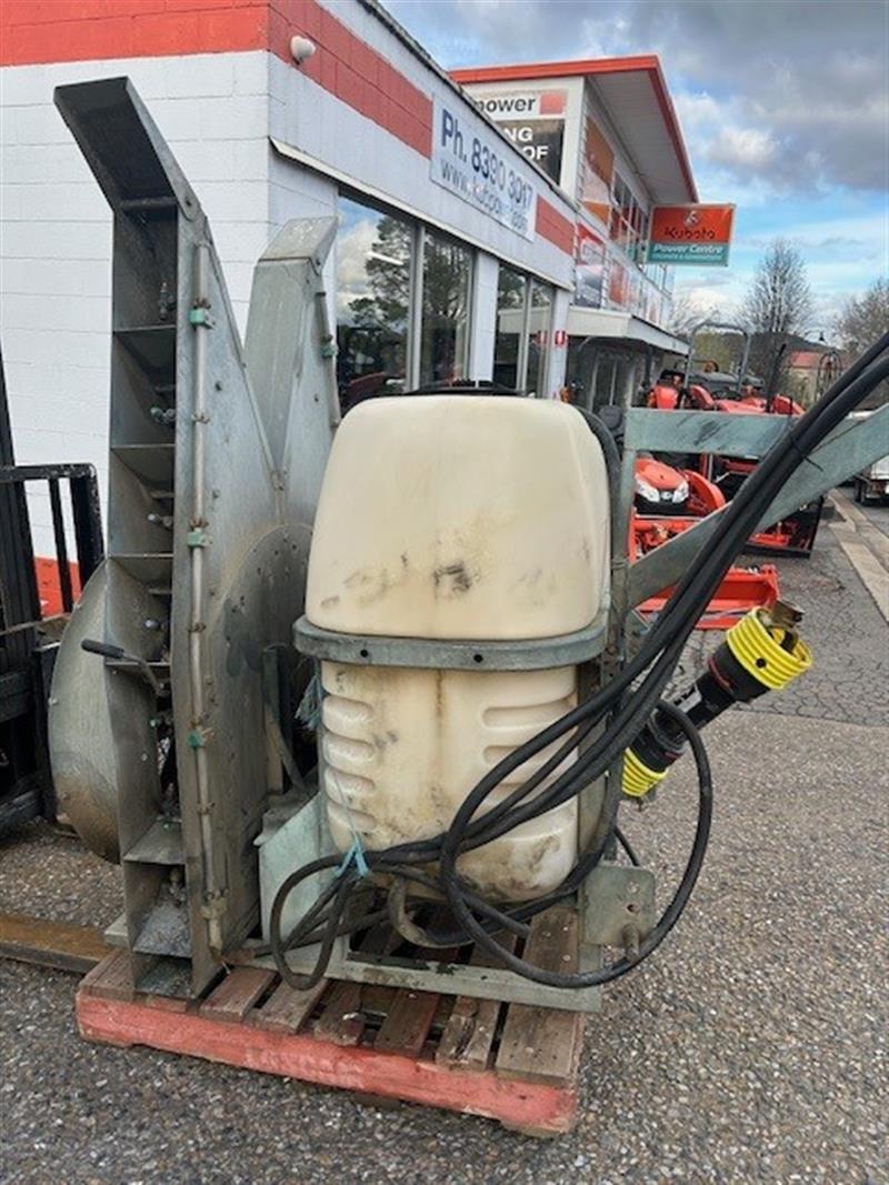 Photo 2. Croplands Air blast linkage sprayer