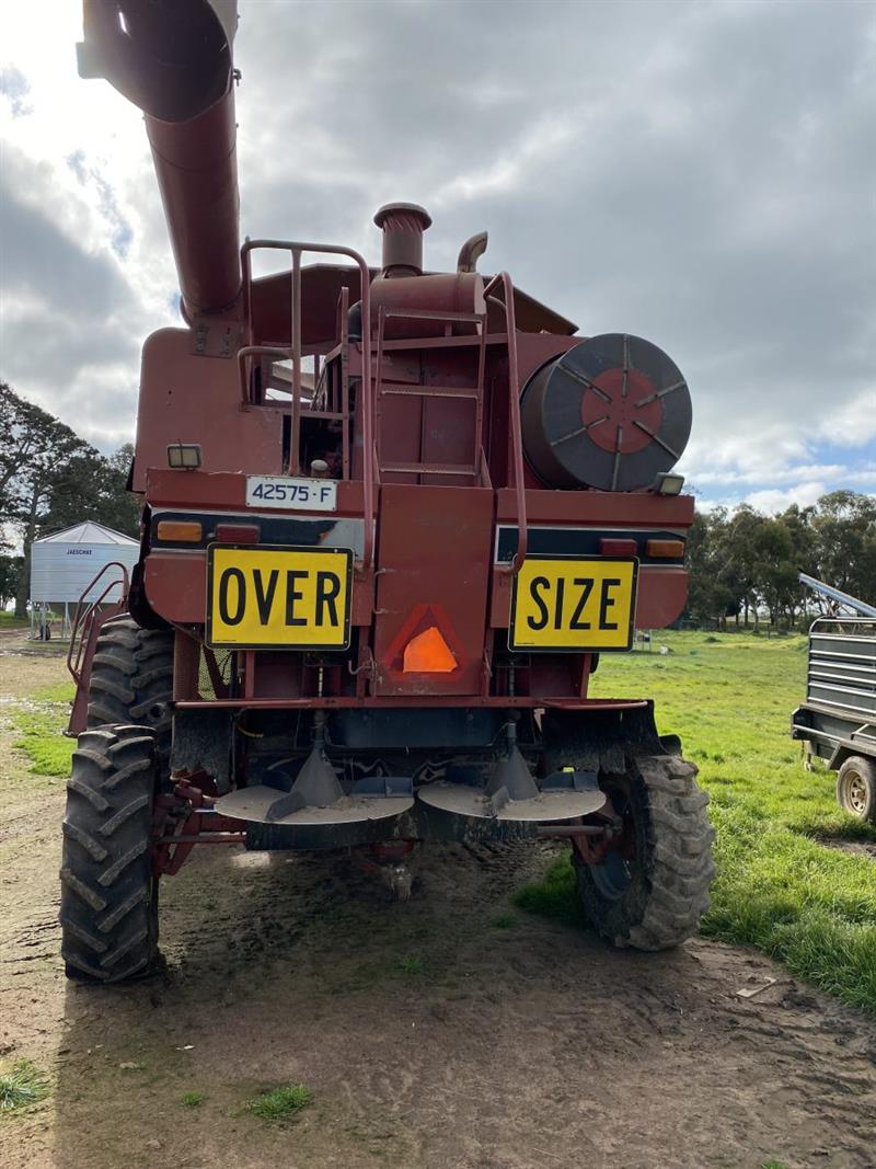 Photo 4. Case IH 2188, 1020 & trailer package combine harvester