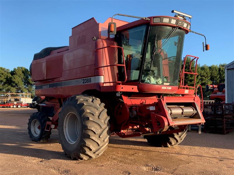 Photo 2. Case IH 2388 Axial Flow Combine & 1042 Front