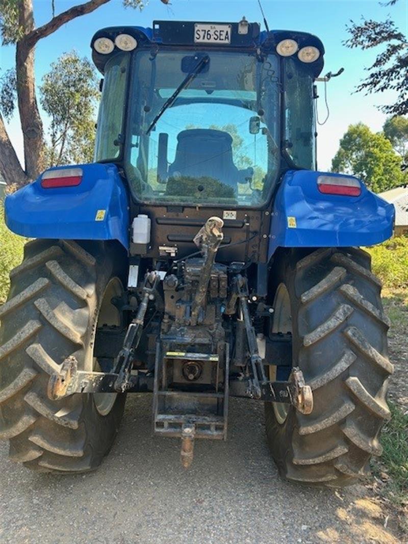 Photo 4. New Holland T5.95 Tractor with Burder Forklift